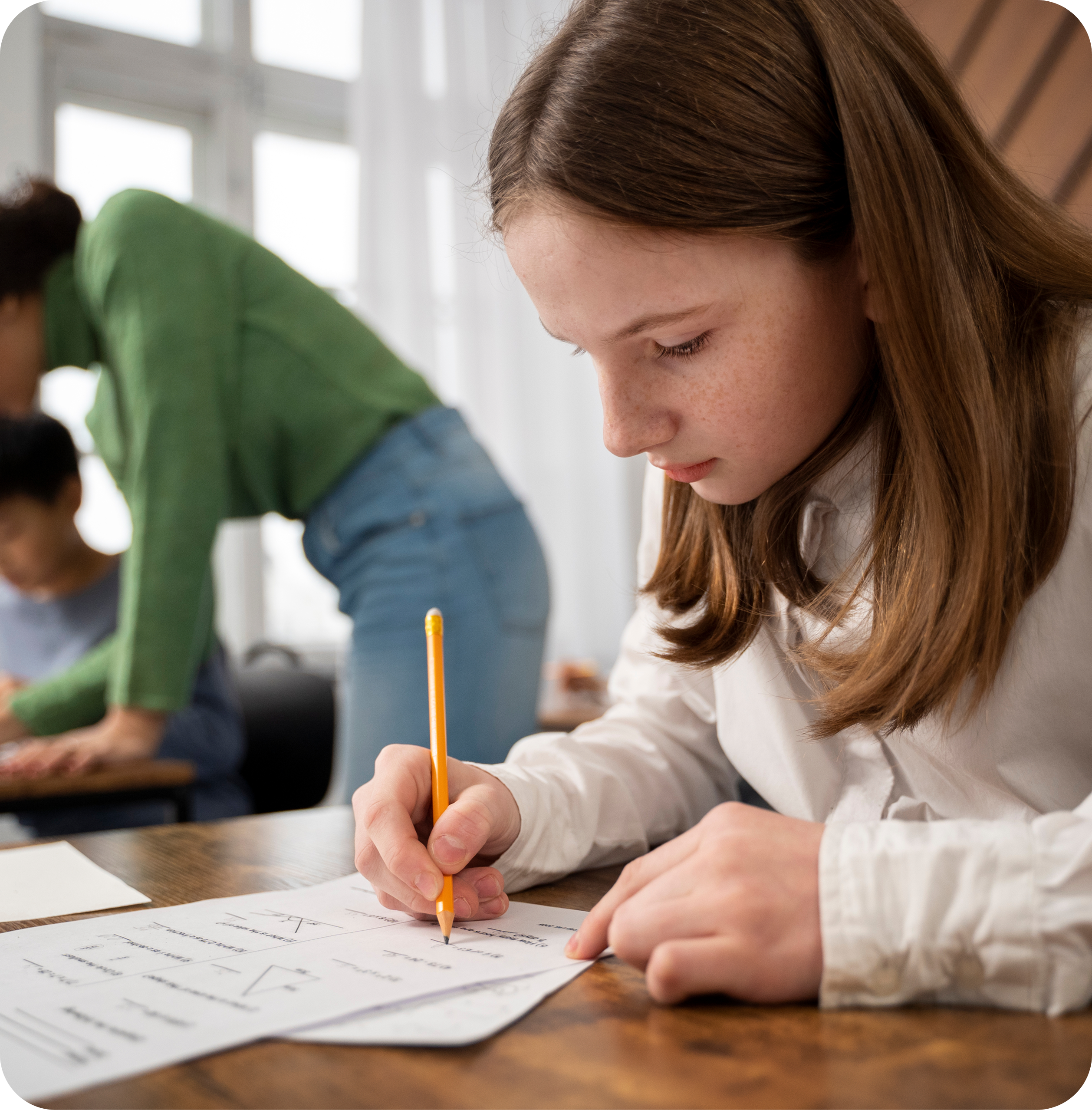 Kid in assessment